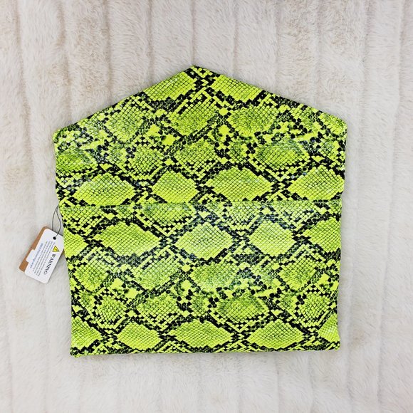 Lime Clutch Purse With Removable Chain Strap NEW